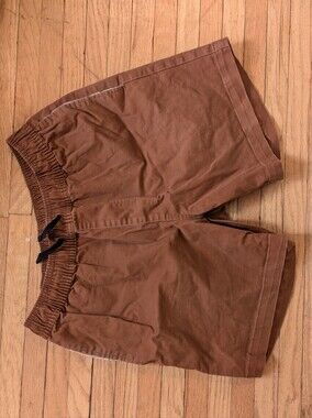 Blade + Blue Brown Drawstring Shorts with Pink/Yellow Banana Motif